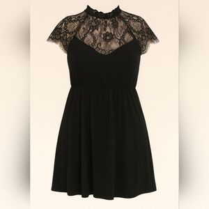 Elegant Black Lace Dress